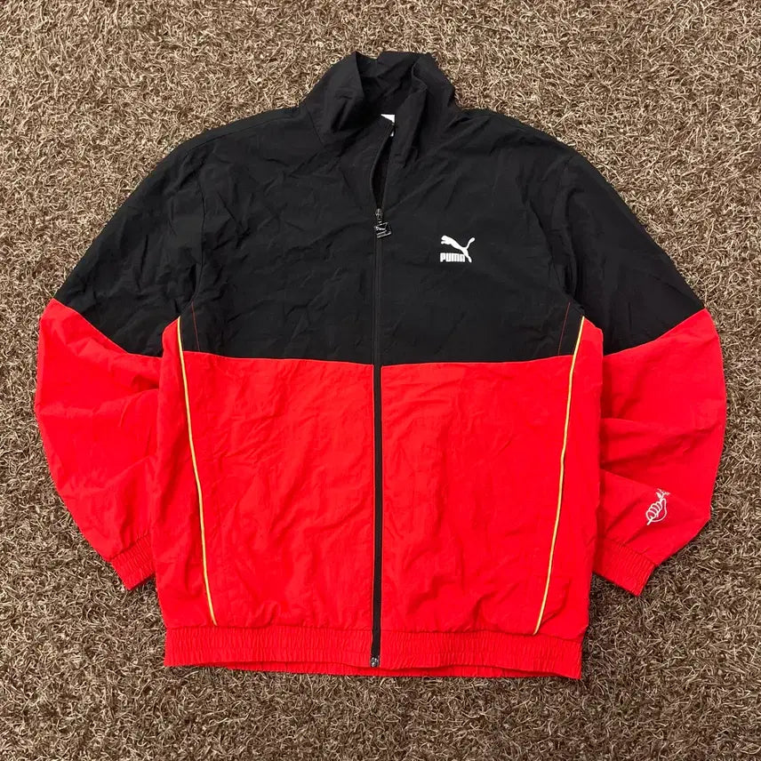 [BUNJANG] Puma Big Logo Nylon Windbreaker Jacket / L 푸마 빅로고 나일론 바람막이 자켓