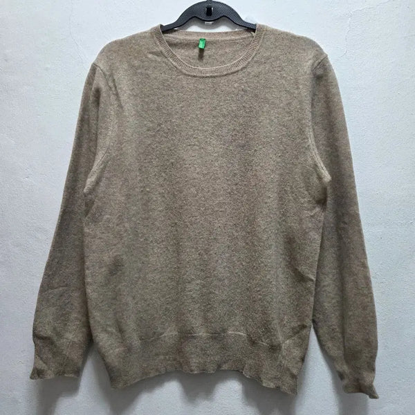 [BUNJANG] Benetton Wool Round Knit J5992 / BENETTON 울 라욷드 니트 여 J5992