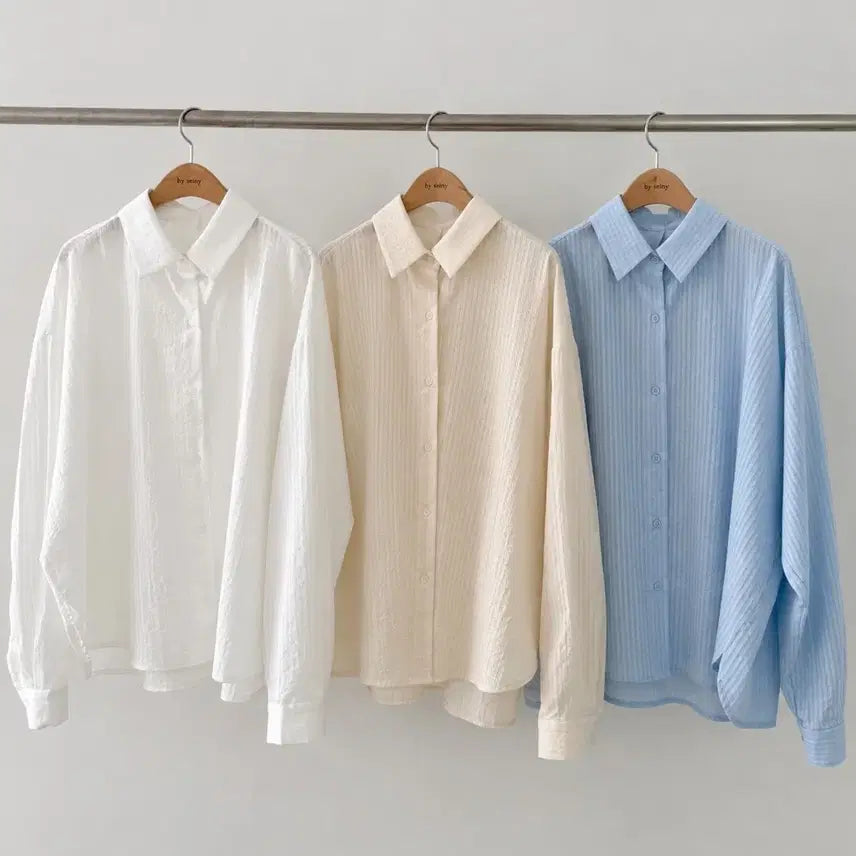 [BUNJANG] Byccini Six O'Clock Milk Shirt / [새상품] 바이씨니 제작 여섯시 밀크 셔츠