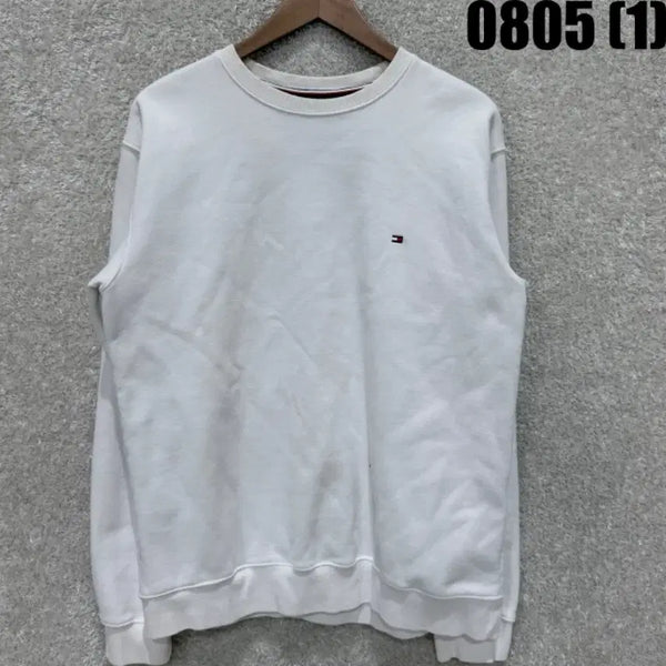 [BUNJANG] Tommy Hilfiger Crewneck Sweatshirt White / 타미힐피거 맨투맨 화이트