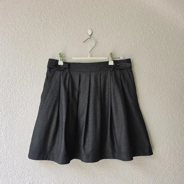 [BUNJANG] Max Mara 'S Max Mara Pleated Mini Skirt with Leather Belt / 막스마라 막스앤코 (made in italy)