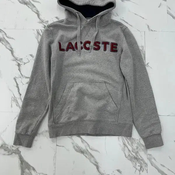 [BUNJANG] Lacoste Grey Hoodie / 라코스테 그레이 후드티