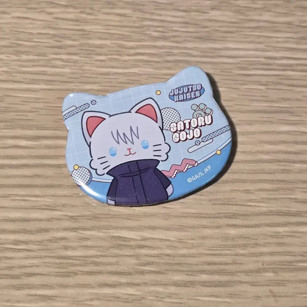 [BUNJANG] Jujutsu Kaisen Satoru Gojo Cat Can Badge / 주술회전) 위드캣 고죠 사토루 캔뱃지
