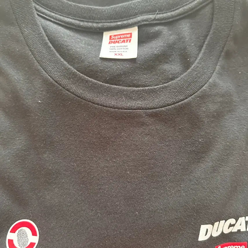 [BUNJANG] Supreme Ducati Short Sleeve T-Shirt Black XXL / 슈프림 듀카티 반팔 티셔츠 블랙 XXL