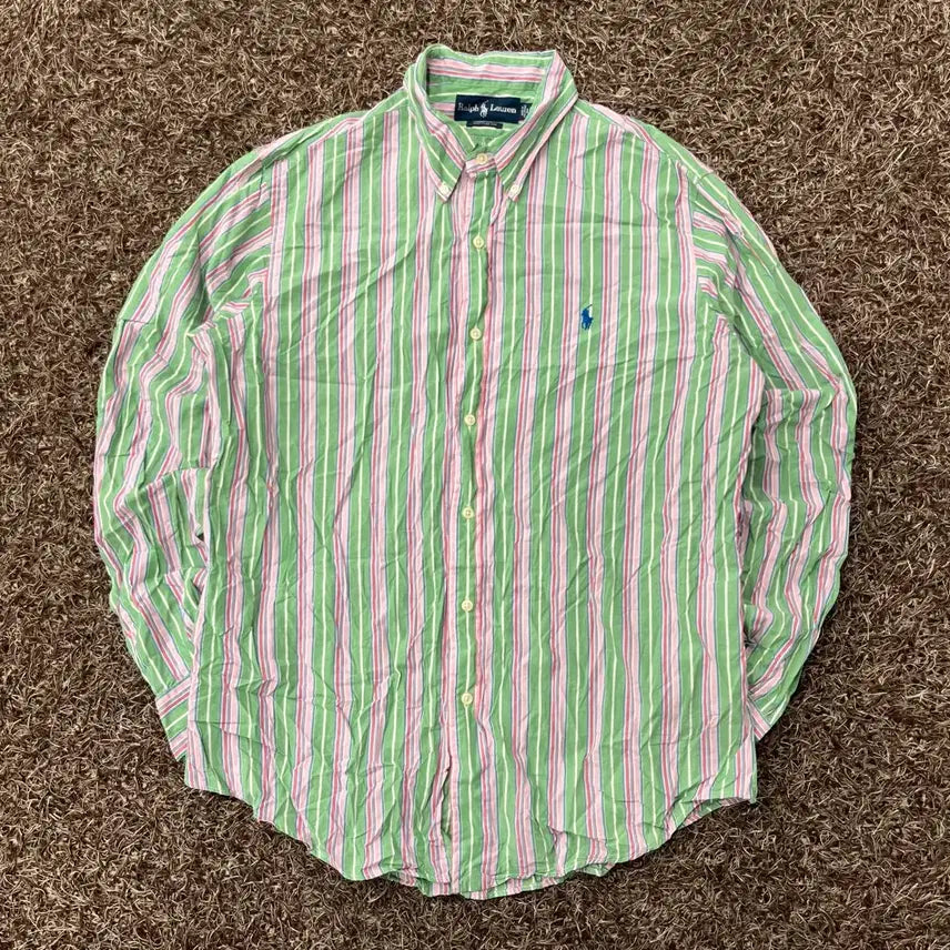[BUNJANG] L Polo Ralph Lauren Multicolor Stripe Shirt / L 폴로 랄프로렌 멀티컬러 스트라이프 셔츠