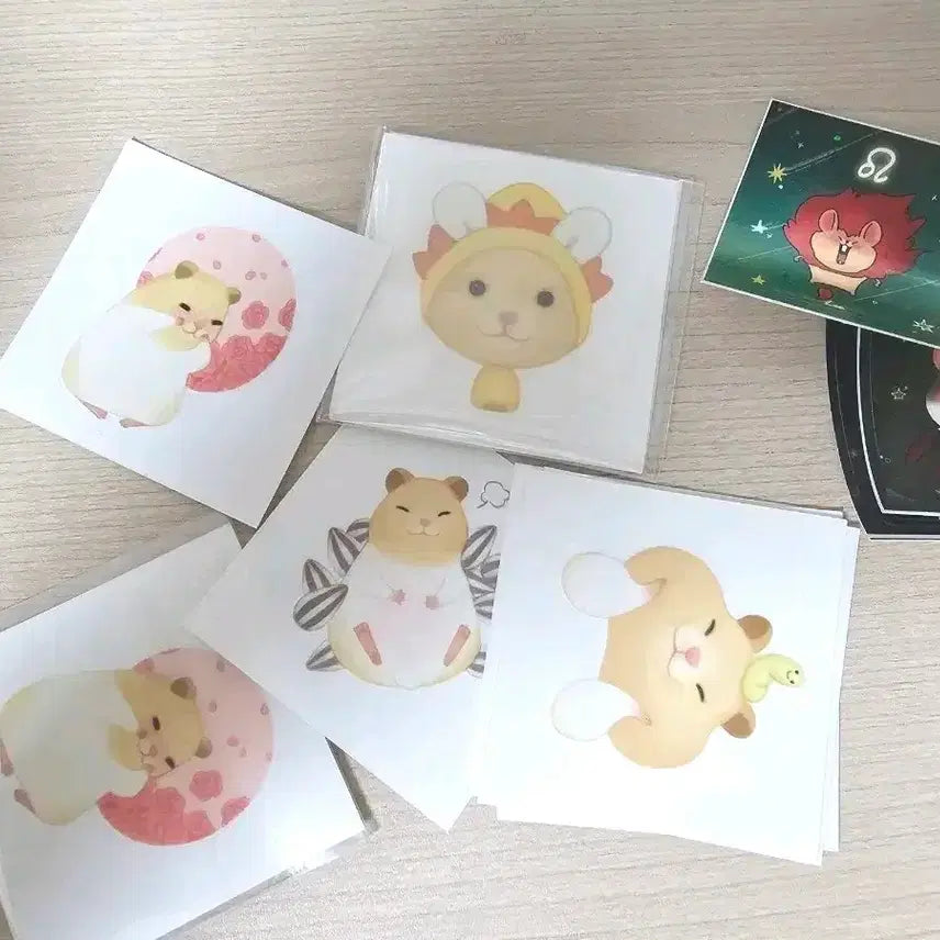 [BUNJANG] Hamtopia Hamster Sticker Seal Set / 햄토피아 햄스터 스티커 씰