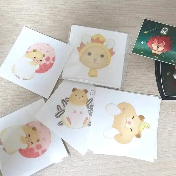 [BUNJANG] Hamtopia Hamster Sticker Seal Set / 햄토피아 햄스터 스티커 씰