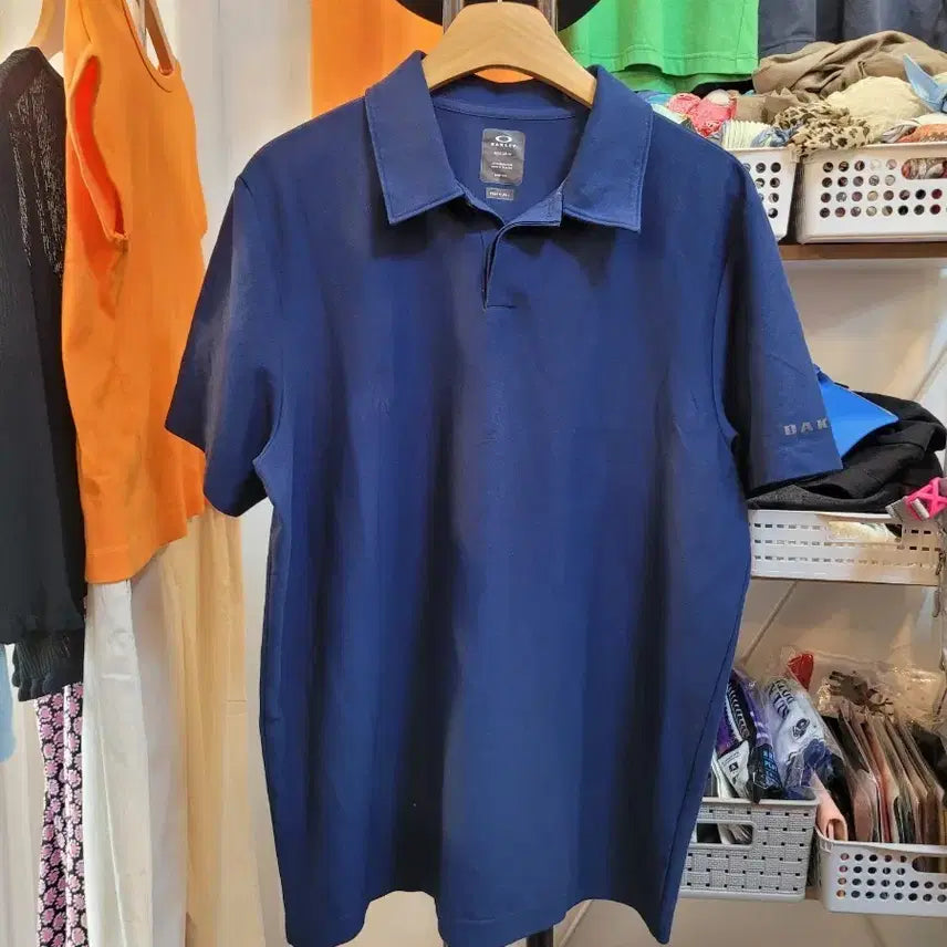 [BUNJANG] Oakley Men's Navy Polo Shirt (L) / OAKLEY 남자 카라 티셔츠(L)