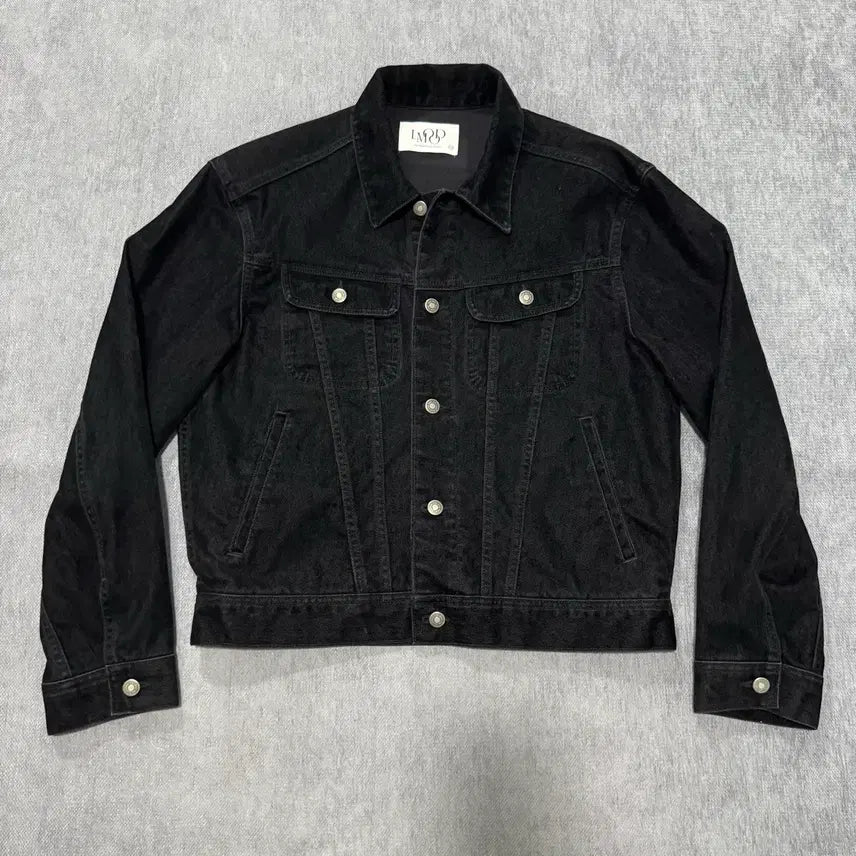 [BUNJANG] Elwood Bourbon Denim Trucker Jacket Velvetine / 46 엘무드 버번 데님 트러커 자켓 벨벳틴