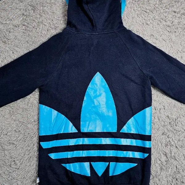 [BUNJANG] Adidas Navy Hooded Zip-Up Jacket M / (Z)아디다스 후드 집업 네이비 M