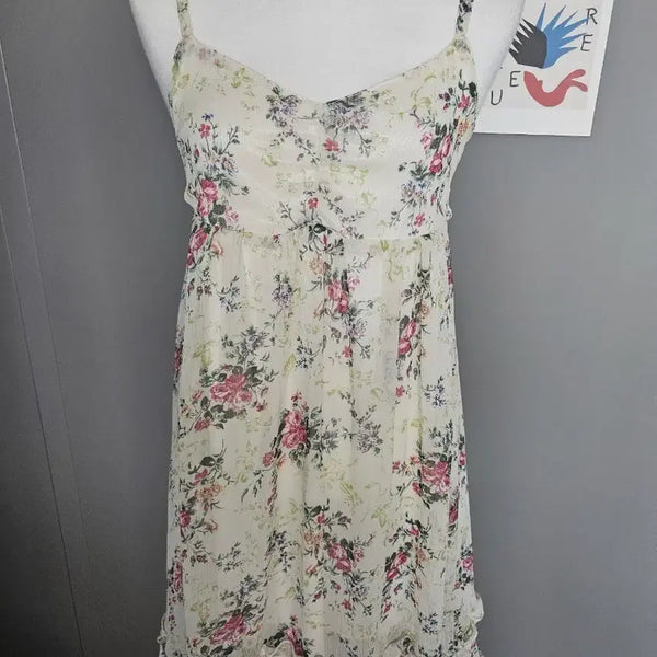 [BUNJANG] Floral Strap Dress / 플로럴 끈 원피스