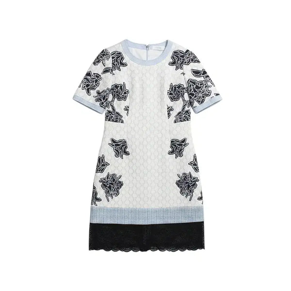 [BUNJANG] Floral Lace Midi Dress / 여성66/ 라인 플로럴 레이스 미디원피스 37-2