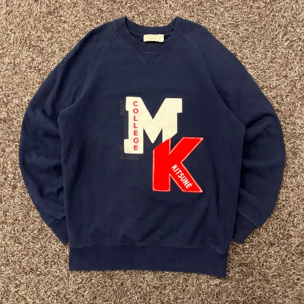 [BUNJANG] Maison Kitsuné MK College Sweatshirt / L 메종키츠네 MK 칼리지 맨투맨 스웻셔츠