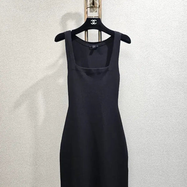 [BUNJANG] COS Black Square Neck Sleeveless Dress XS / cos