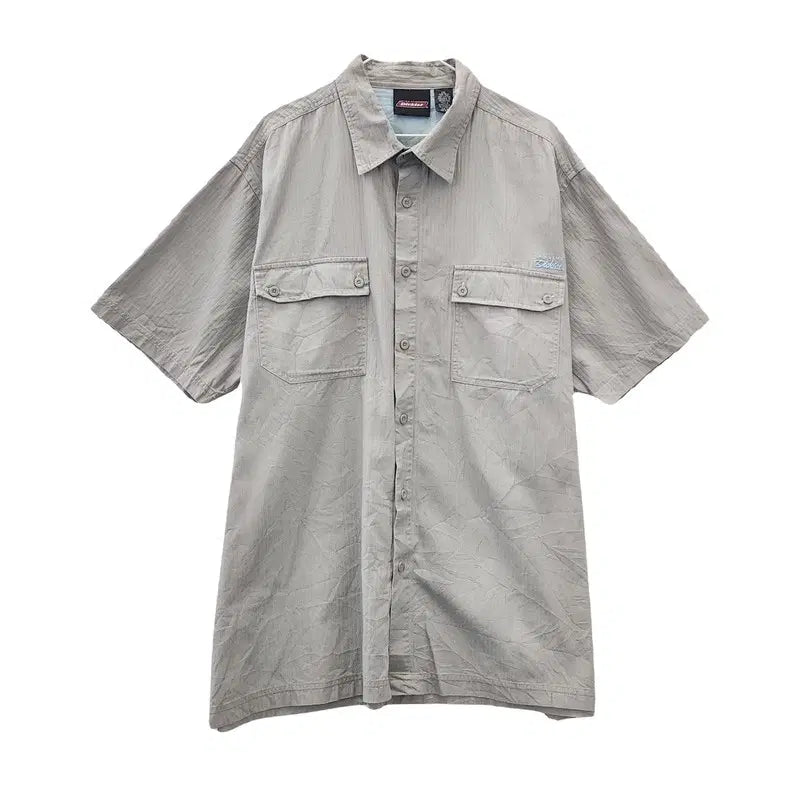 [BUNJANG] Dickies Amekaji Grey Work Shirt / DICKIES 디키즈  genuine 아메카지 그레이 셔츠 2XL (50-52)
