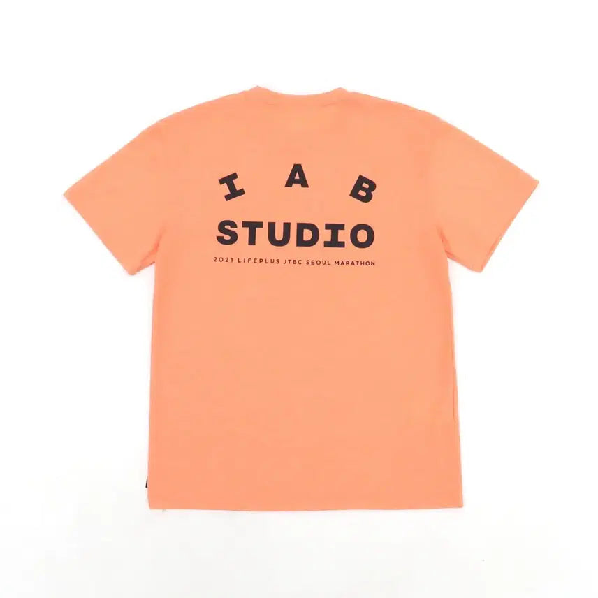 [BUNJANG] IAB Studio x JTBC Running T-Shirt Coral Orange / [M]아이앱스튜디오 x jtbc 러닝 티셔츠