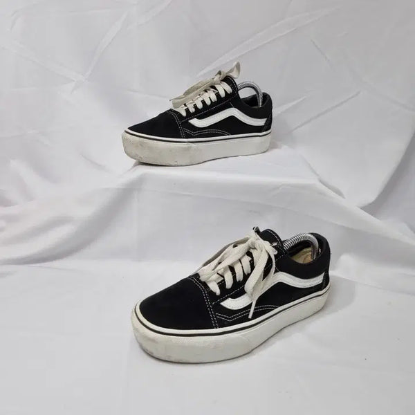 [BUNJANG] Duha Vintage Vans Old Skool Platform Sneakers / 두하빈티지 230 반스 올드스쿨 플랫폼 스니커즈 운동화