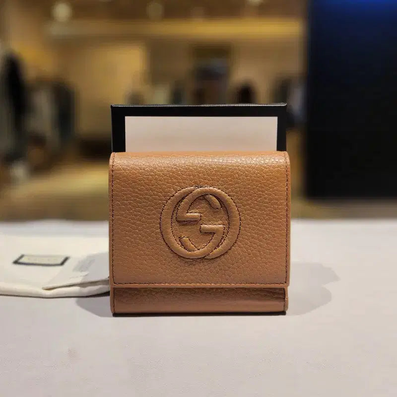 [BUNJANG] Gucci Soho Flap Bi-Fold Wallet / 구찌 소호 플랩 3단 반지갑 새상품 598207