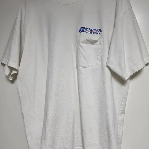 [BUNJANG] Espionage Postal Service Pocket T-Shirt Large / 에스피오나지 반팔티 라지