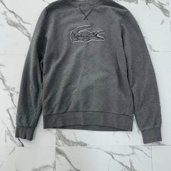 [BUNJANG] Lacoste Grey Sweatshirt / 라코스테 그레이 맨투맨