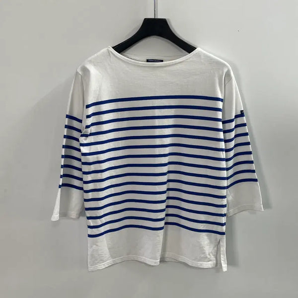 [BUNJANG] Saint James Striped 7/10 Sleeve T-Shirt / 세인트제임스 스트라이프 7부 긴팔티 (on.1671)