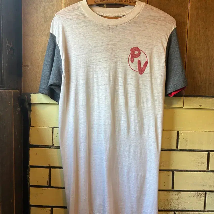 [BUNJANG] 70s PEBBLES Ringer T-Shirt / 70s PEBBLES Ringer T-Shirt