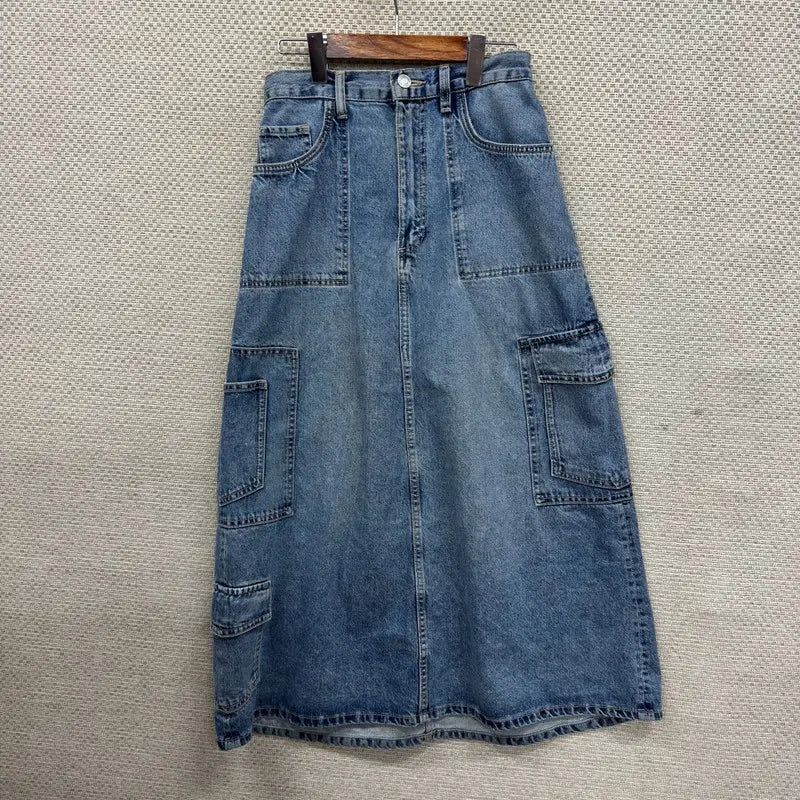 [BUNJANG] ZARA Cargo Denim Skirt / 자라 ZARA 카고 데님 스커트 26인치 H01103