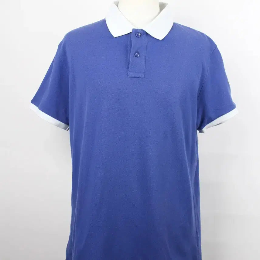 [BUNJANG] Moncler Blue Polo T-Shirt XL / 몽클레어 폴로 반팔티 XL