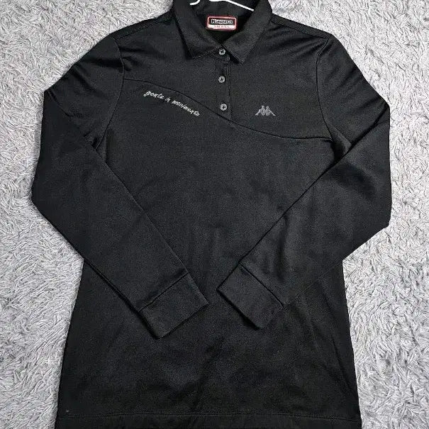 [BUNJANG] Kappa Long Sleeve Polo Shirt Black S / (Z)카파 긴팔 폴로티 블랙 S