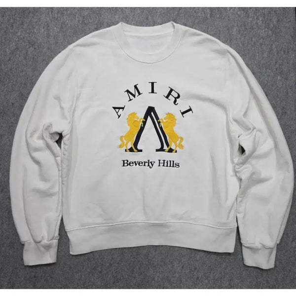 [BUNJANG] AMIRI Beverly Hills Embroidered Logo Sweatshirt / AMIRI 아미리 베버리 힐즈 자수 로고 스웻셔츠 맨투맨 XL