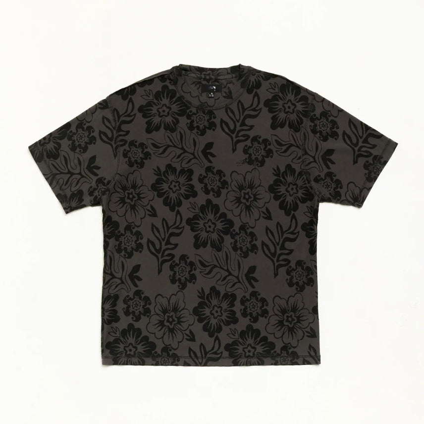 [BUNJANG] Stussy Lazy Floral Short Sleeve T-Shirt SS24 / [해외] 스투시 레이지 플로랄 반팔 티셔츠 26SS