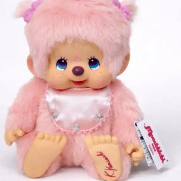 [BUNJANG] Designer Monchhichi L Size Pink Plush Doll / 디자이너 몬치치 노작 L