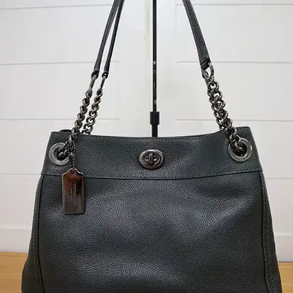 [BUNJANG] Coach New York Leather Shoulder Bag / 코치 뉴욕 가죽 숄더백 미사용제품 무게감