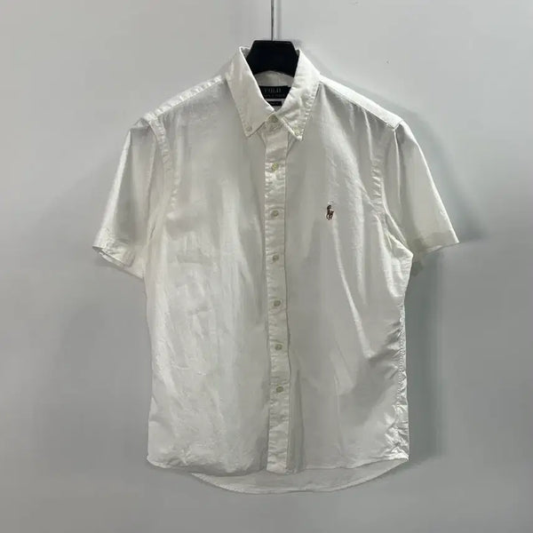 [BUNJANG] Polo Ralph Lauren White Chambray Shirt / 폴로 랄프로렌 화이트 샴브레이 셔츠 (on.1676)