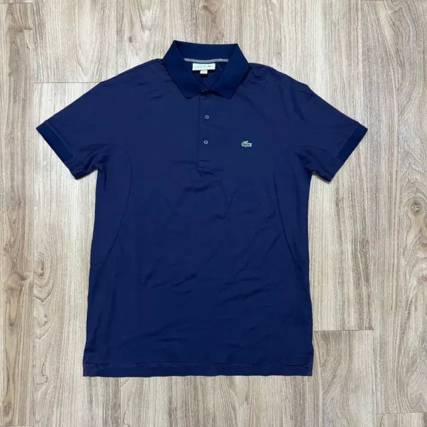 [BUNJANG] Lacoste Pique Short Sleeve T-Shirt Men's Size 95 Navy / 라코스테 피케 반팔 티셔츠 95