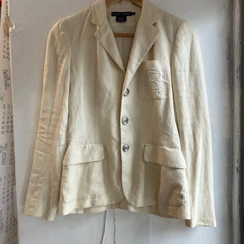 [BUNJANG] Polo Ralph Lauren Women's Beige Jacket / 폴로 랄프로렌 여성 자켓 베이지