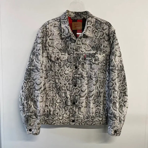[BUNJANG] Supreme x Levis 17FW Python Denim Jacket / 17FW 슈프림 x 리바이스 파이톤 데님자켓