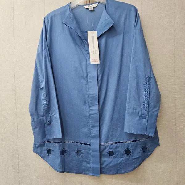 [BUNJANG] Son Jung Wan 100% Cotton 7/10 Sleeve Shirt (Size 55-66) / 새제품 손정완 면 100%  칠부셔츠 55~66