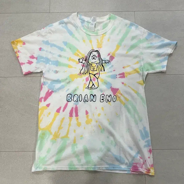[BUNJANG] Sloppy Seconds Brian Eno Tie-Dye T-Shirt M / 슬로피세컨즈 브라이언 이노 타이다이 반팔티 M