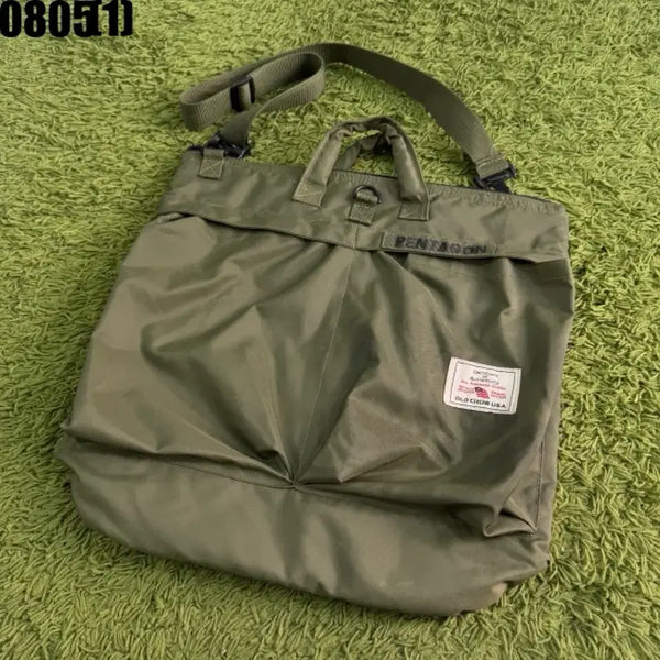 [BUNJANG] Old Crow Pentagon Helmet Tote Bag Crossbody Bag / 올드크로우 펜타곤 헬멧 토트백 크로스백 가방