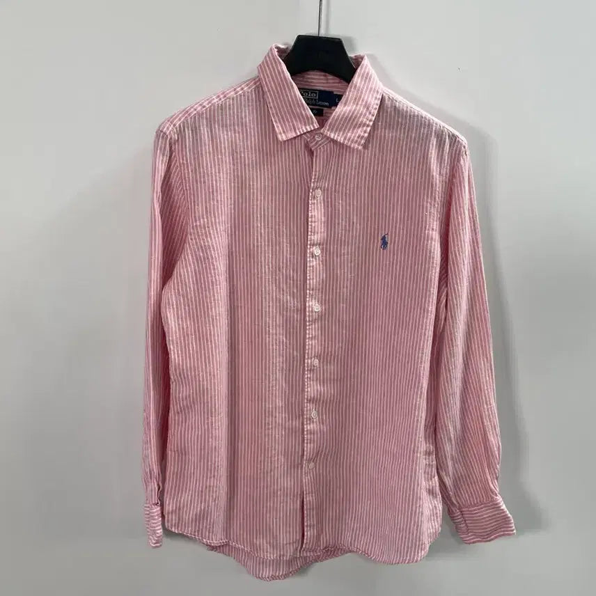 [BUNJANG] Polo Ralph Lauren Striped Linen Shirt / 폴로 랄프로렌 스트라이프 린넨 셔츠 (on.1679)