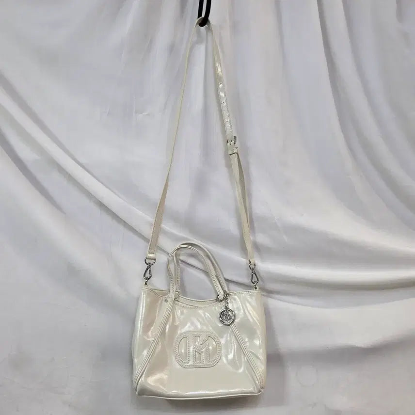 [BUNJANG] Hazzys Ivory Leather Crossbody Shoulder Bag / 헤지스 크로스.숄더백 여성 가방 아이보리