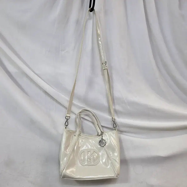 [BUNJANG] Hazzys Ivory Leather Crossbody Shoulder Bag / 헤지스 크로스.숄더백 여성 가방 아이보리