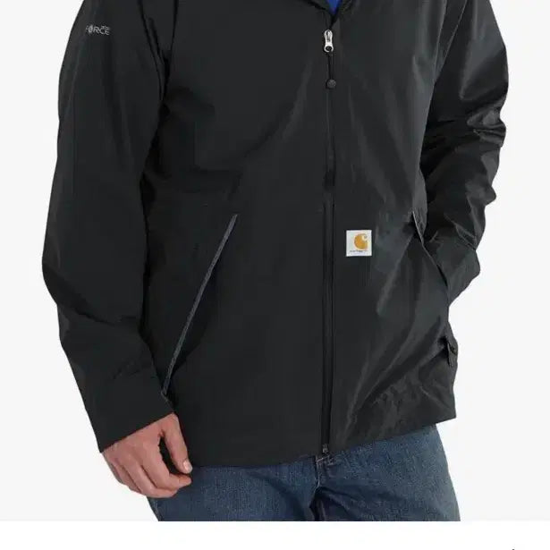 [BUNJANG] Carhartt Men's Force Rain Jacket Black 2XL / 칼하트 남성용 포스  레인 자켓 블랙 2XL