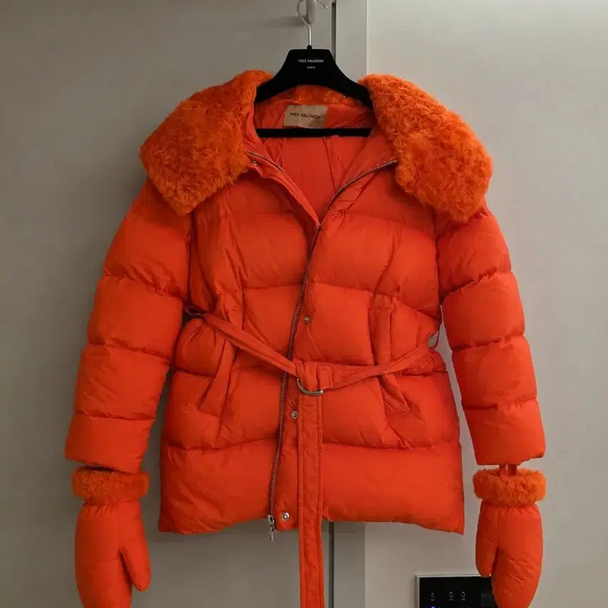 [BUNJANG] Yves Salomon Padded Glove Set / 새상품)이브살로몬 패딩장갑세트