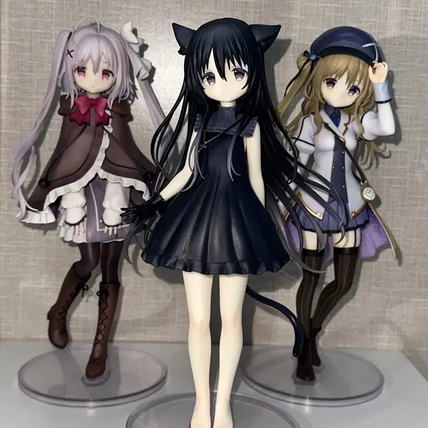[BUNJANG] Noir Carha Neri 3-Piece Set Starry Sky Railway and Shiro's Journey Figure Bundle Set / (일괄) 별하늘 철도와 시로의 여행 느와르 카르하 네리 3종 세트 미소녀 피규어