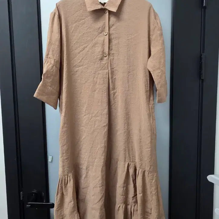 [BUNJANG] Paprika Crinkle Long Dress / 파프리카 바스락 롱원피스