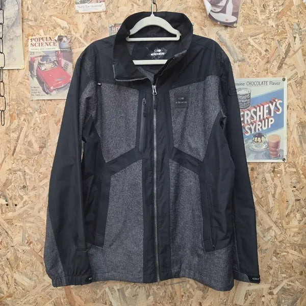 [BUNJANG] Eider Men's Windbreaker Jacket Black/Grey Size L / 아이더 남성 바람막이 자켓 L