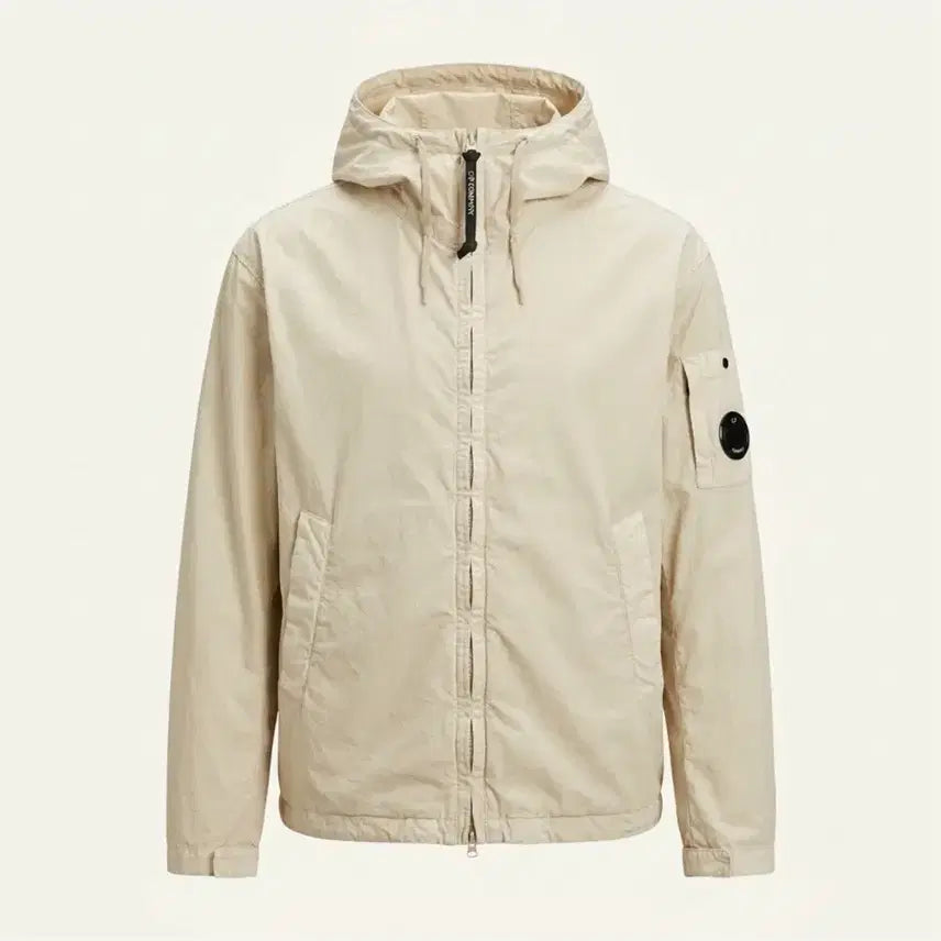 [BUNJANG] CP Company Microfiber Hooded Jacket Beige / CP컴퍼니 마이크로랩스 후드자켓 베이지 (110)