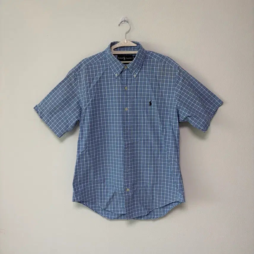 [BUNJANG] Polo Ralph Lauren Classic Check Short Sleeve Shirt L / 폴로 클래식 체크 반팔 셔츠 L